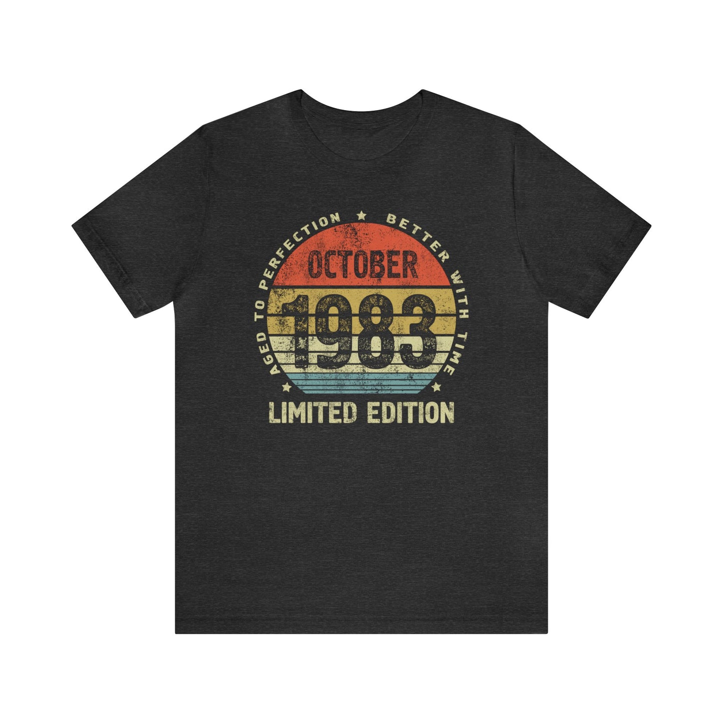 40th birthday gift for women or men October 1983 birthday shirt for sister or brother