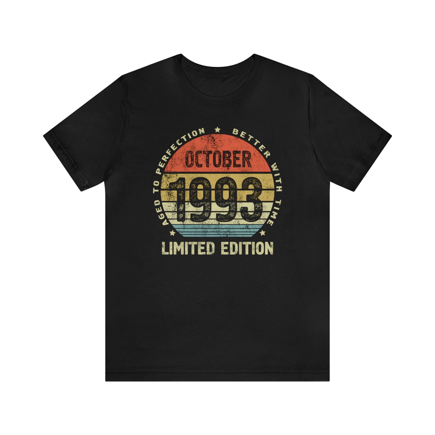30th birthday gift for women or men October 1993 birthday shirt for sister or brother