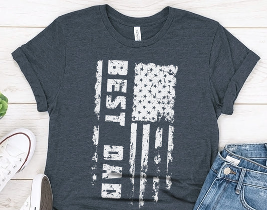 Best Dad gift shirt, American Flag US Dad, Father's Day Gift Ideas