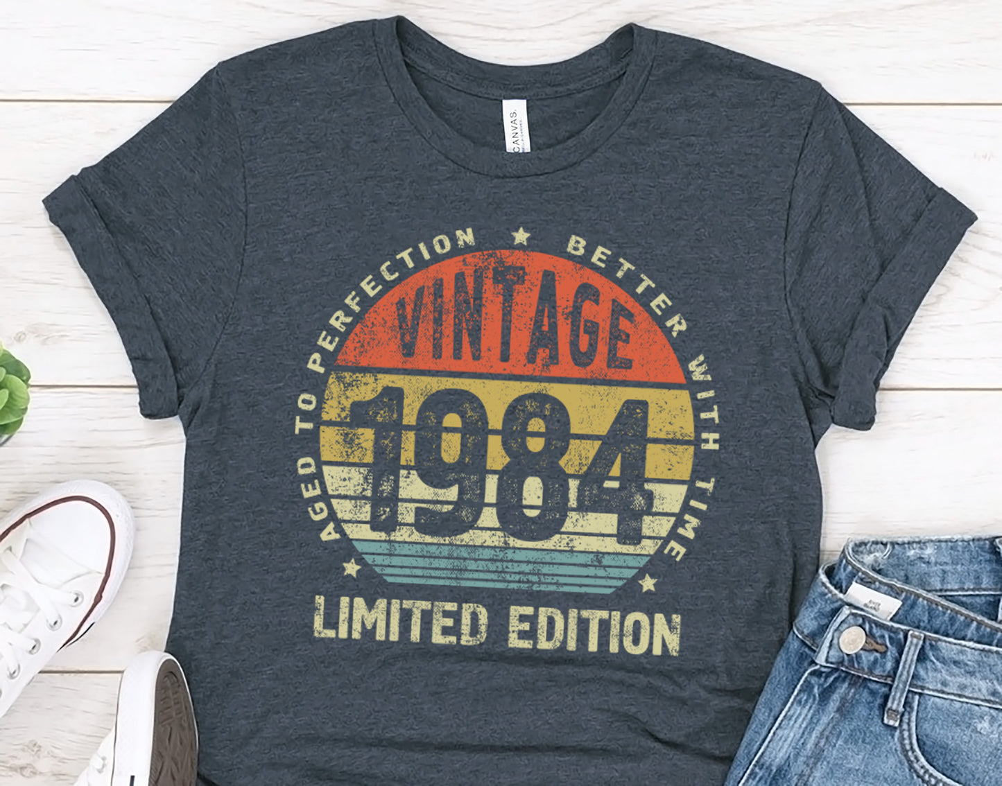40th birthday gifts, Vintage 1984 Shirt, Aged to Perfection Better with Time