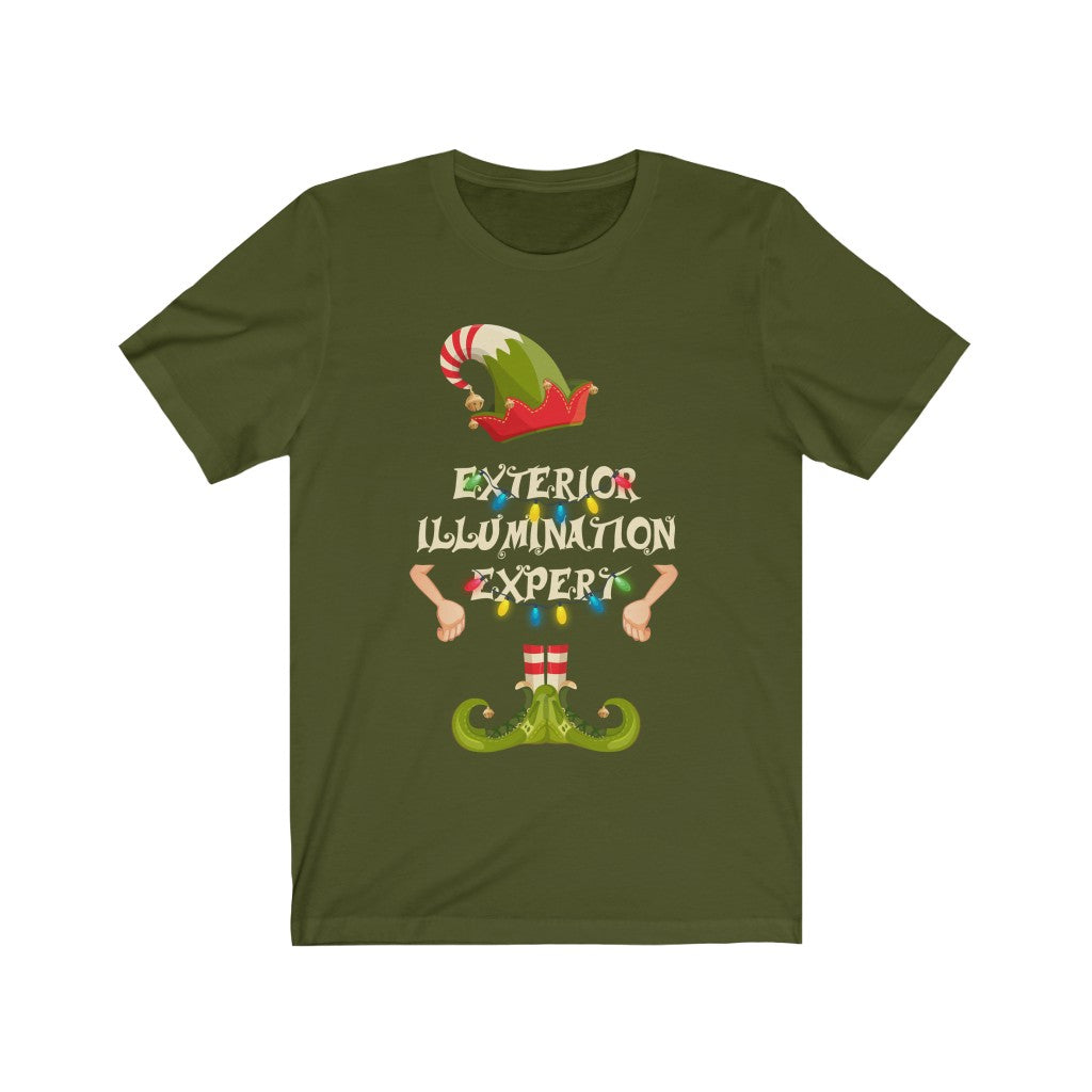 Christmas shirt for woman or man - Exterior illumination expert - family matching funny Christmas costume t-shirt - 37 Design Unit