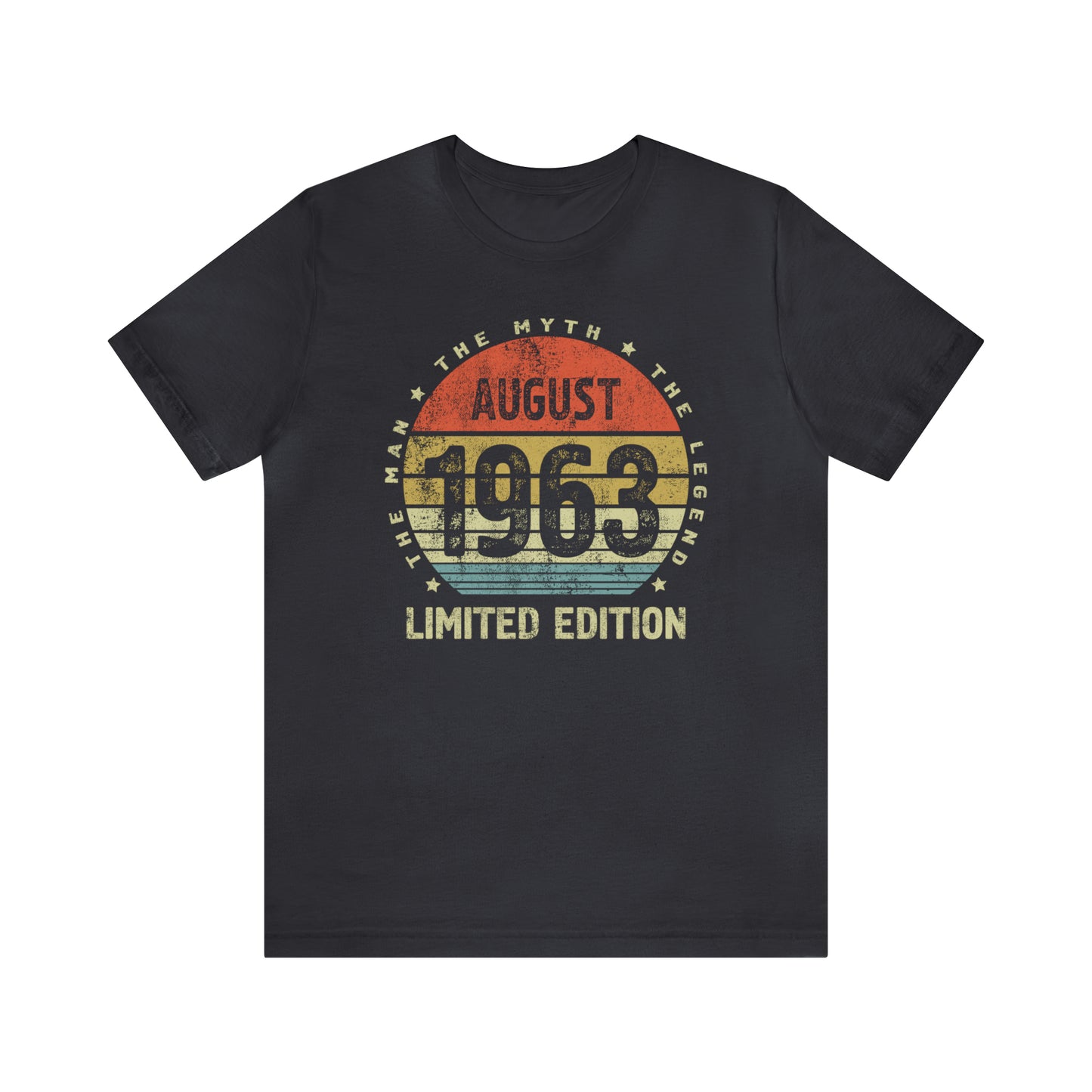 Vintage August 1963 birthday gift for men or dad, Gift shirt for father or brother, The Man The Myth The Legend
