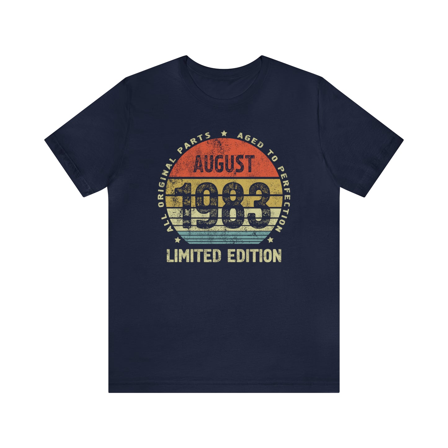 August 1983 birthday Shirt for men or women, Vintage gift shirt for wife or husband, Aged to perfection