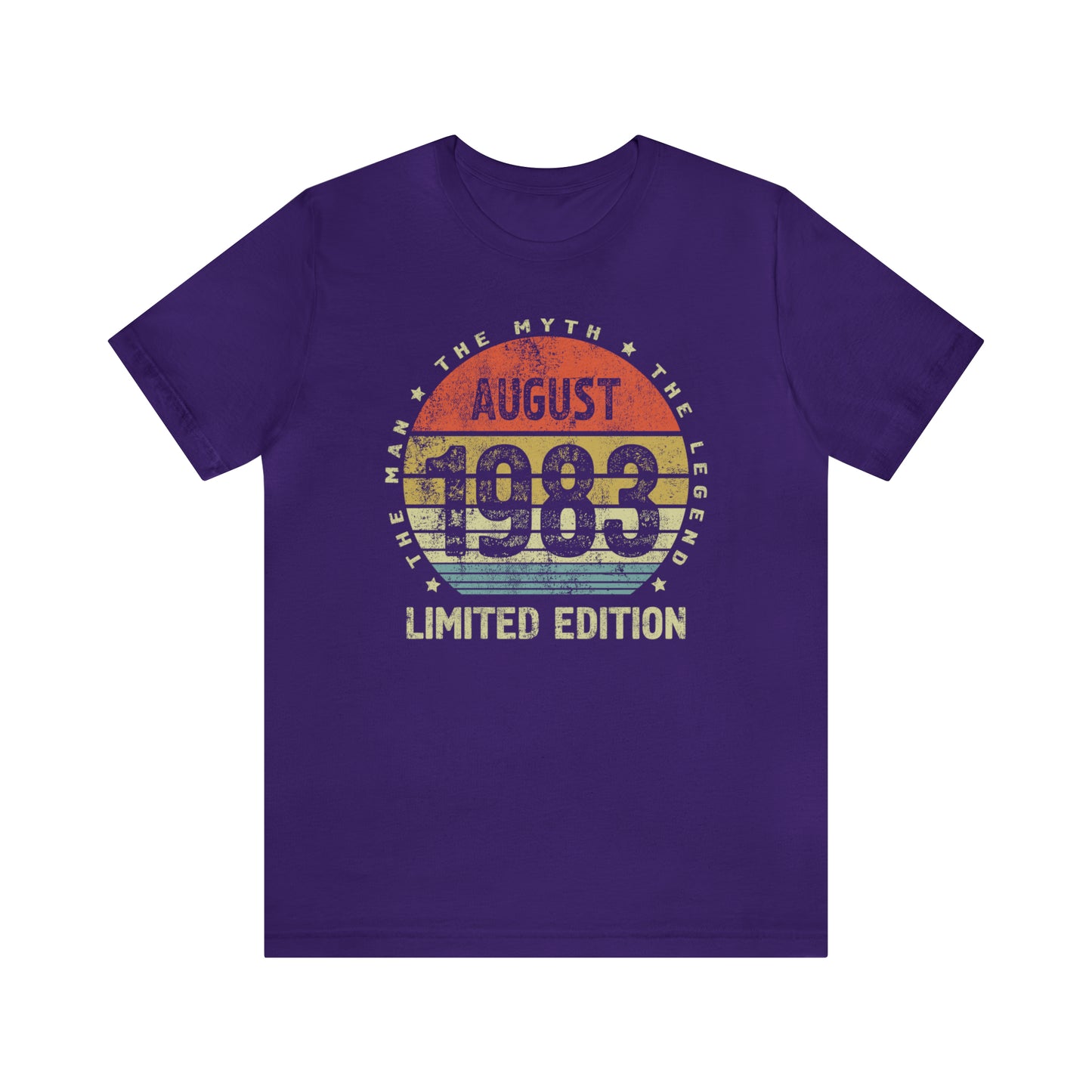 August 1983 birthday Shirt for men or husband, Gift shirt for him or brother, The Man the Myth The Legend