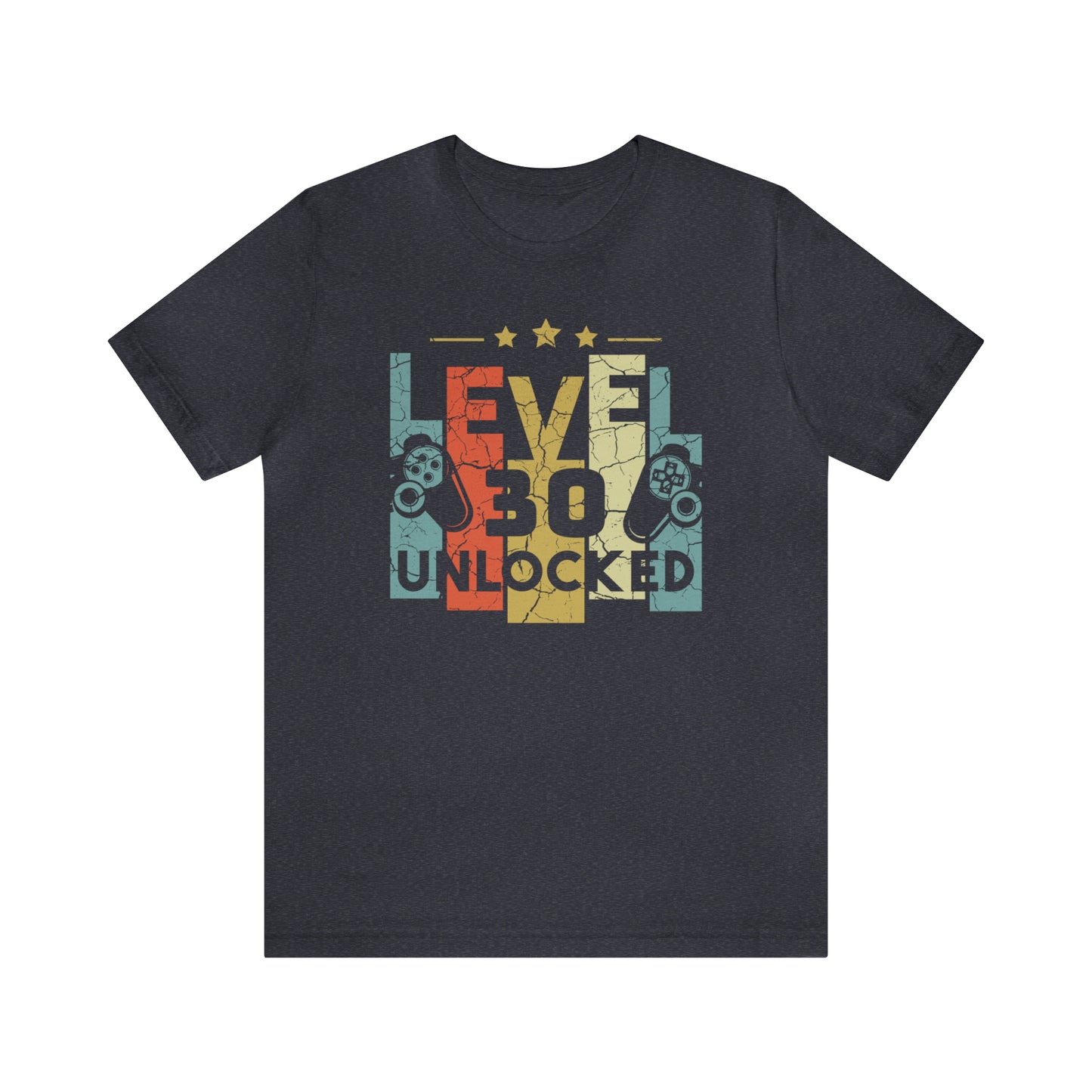 30th Birthday Gift for men or brother, Level 30 Unlocked Funny Gamer Shirt for son or boyfriend