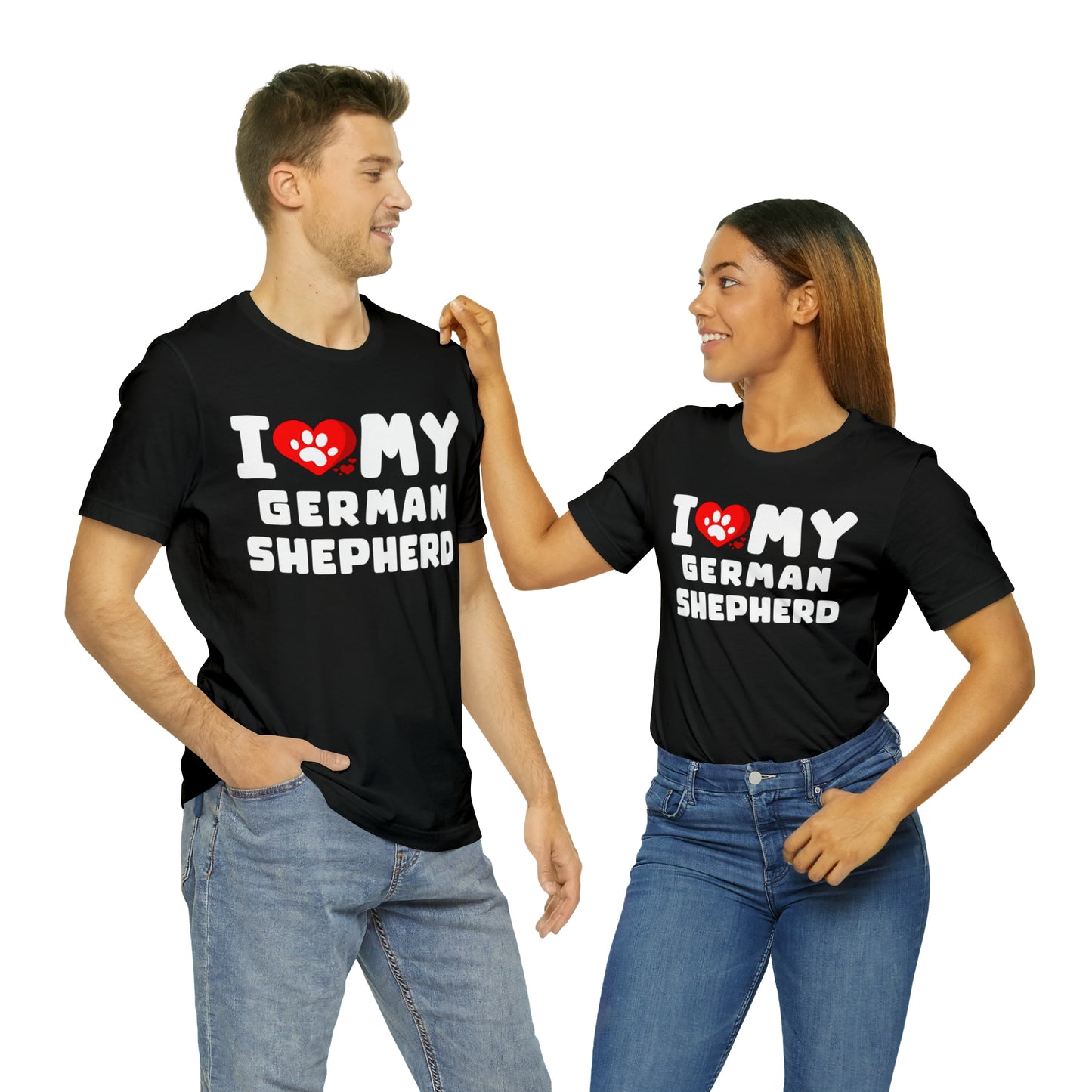I Love My German Shepherd Gift Shirt for Men or Women, Dog Lover gift t-shirt