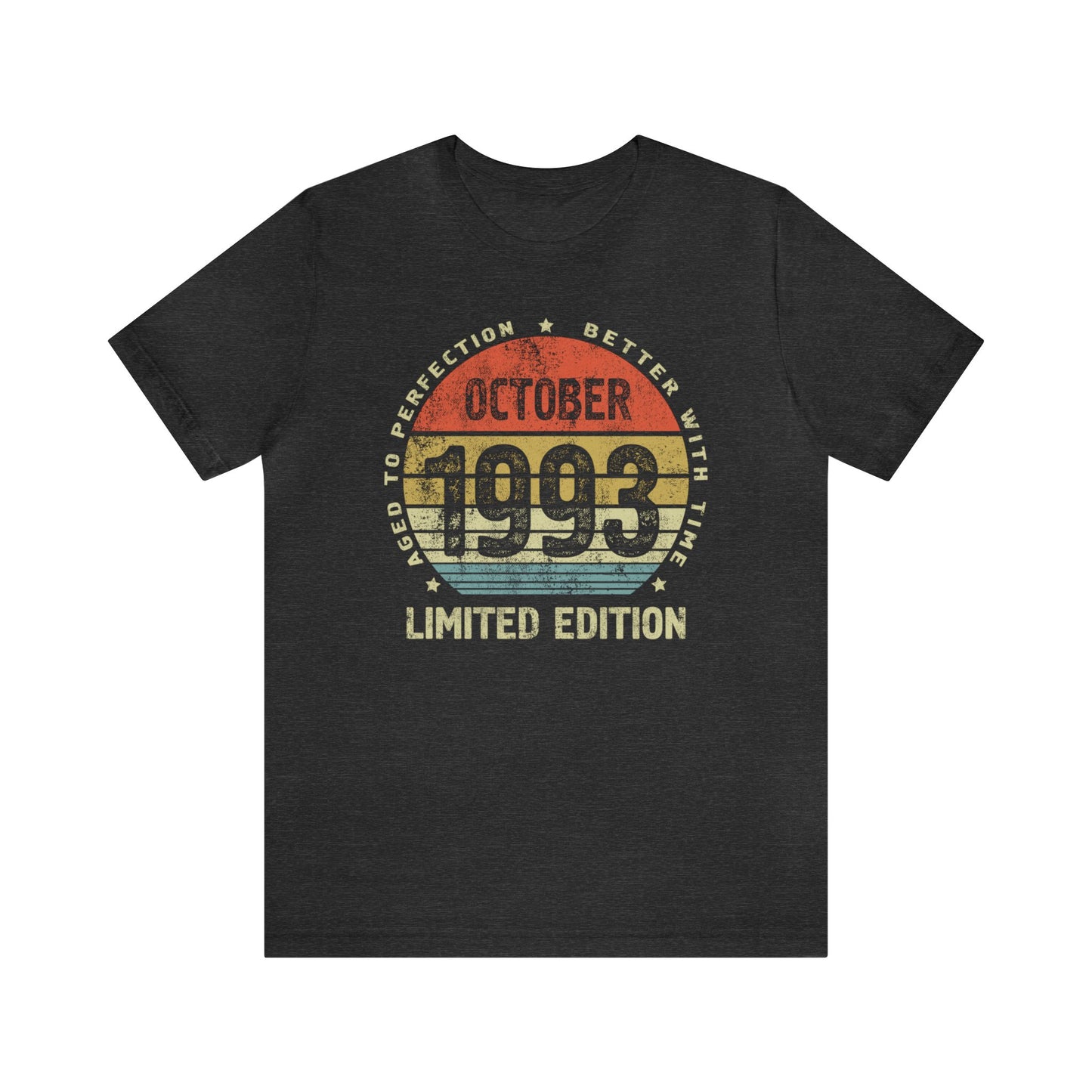 30th birthday gift for women or men October 1993 birthday shirt for sister or brother