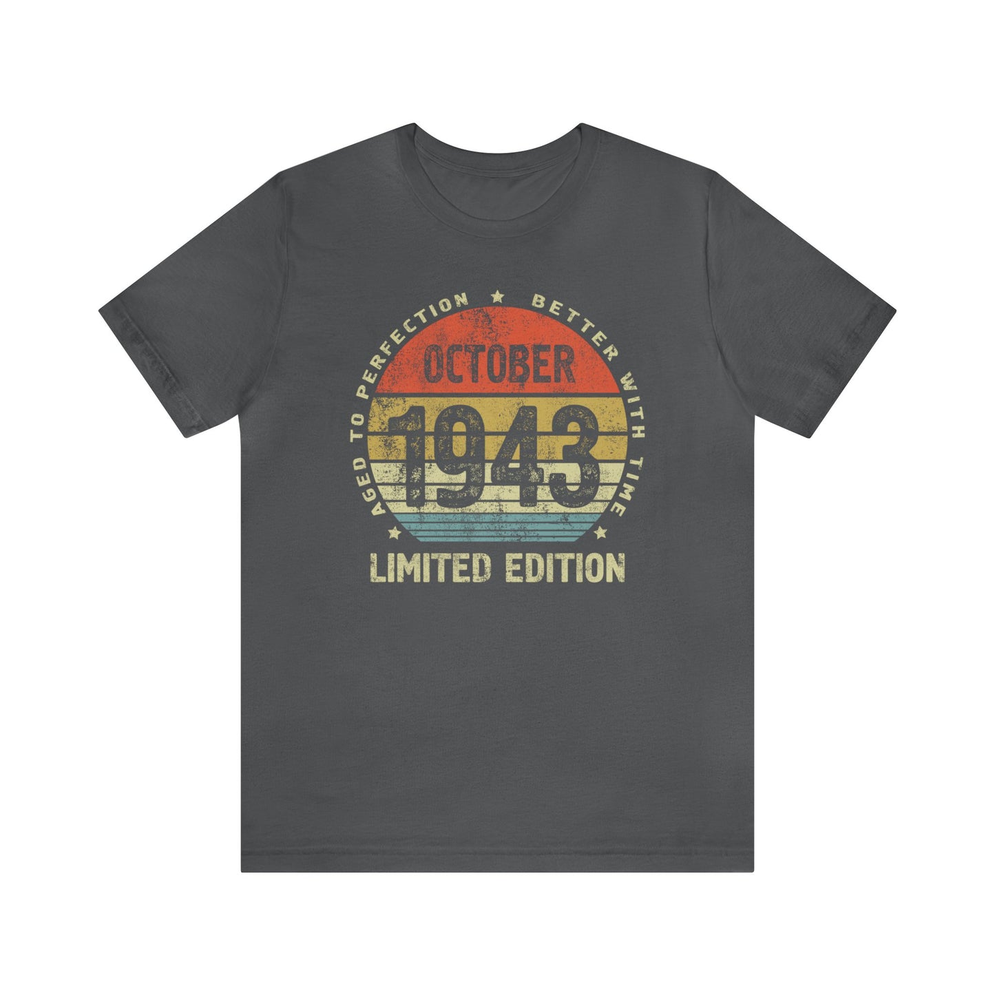 80th birthday gift shirt for men or women 1943 Personalized Shirt for wife or husband