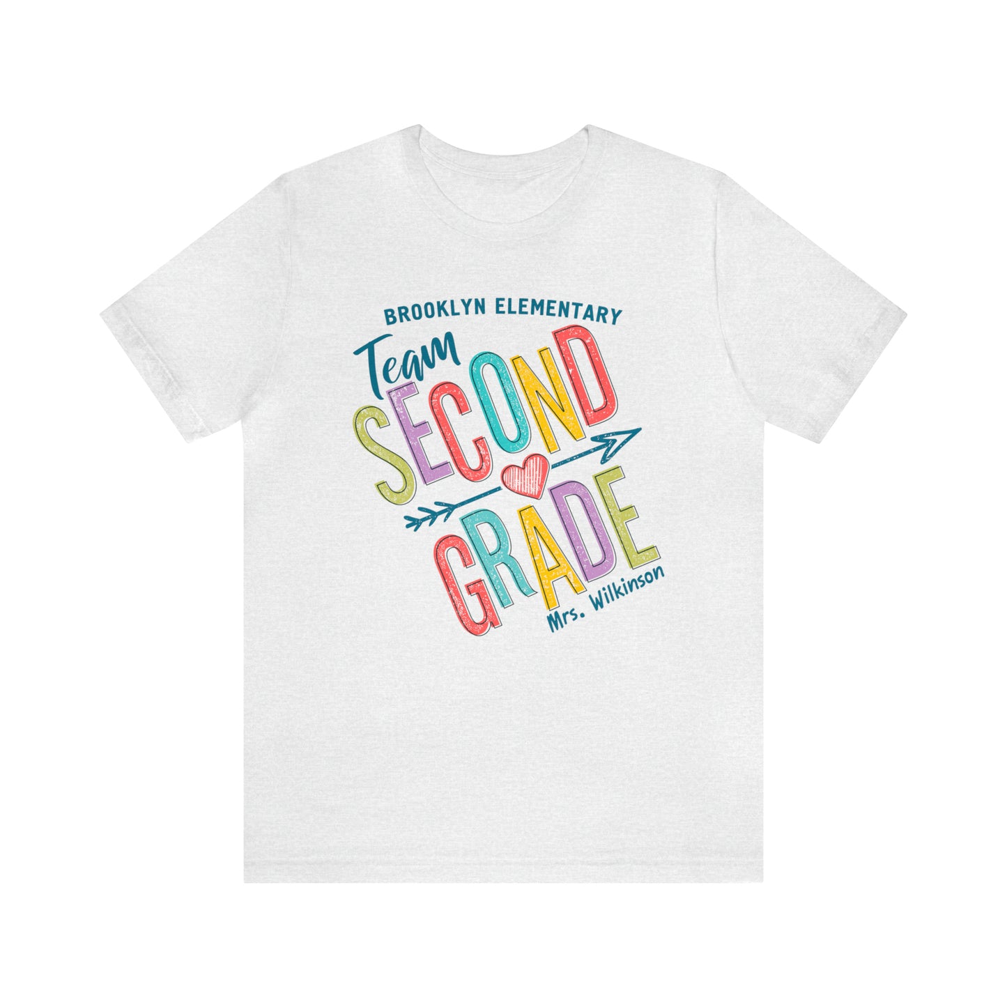 Second Grade Team Shirt, Personalized 2nd Grade Teacher Team T-shirt