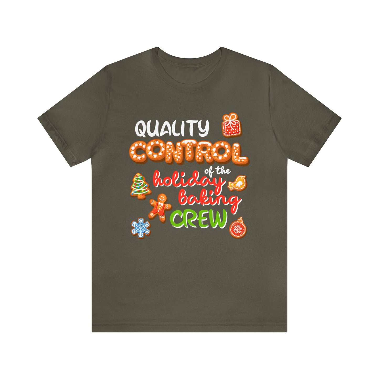 Quality Control of the holiday baking crew Shirt Family Matching Christmas pyjama top