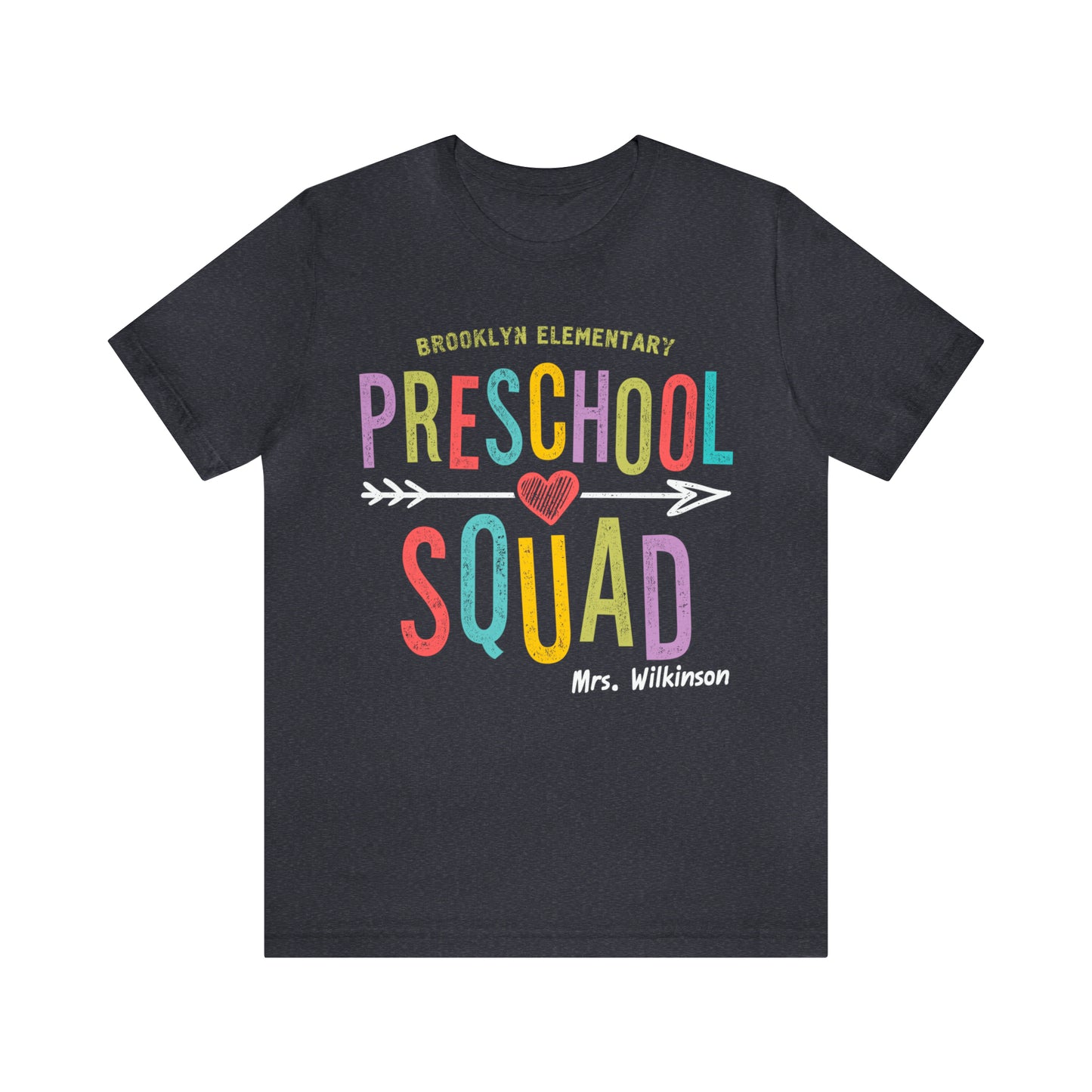 PreSchool Squad Teacher Shirt, Personalized Teacher Team Shirts