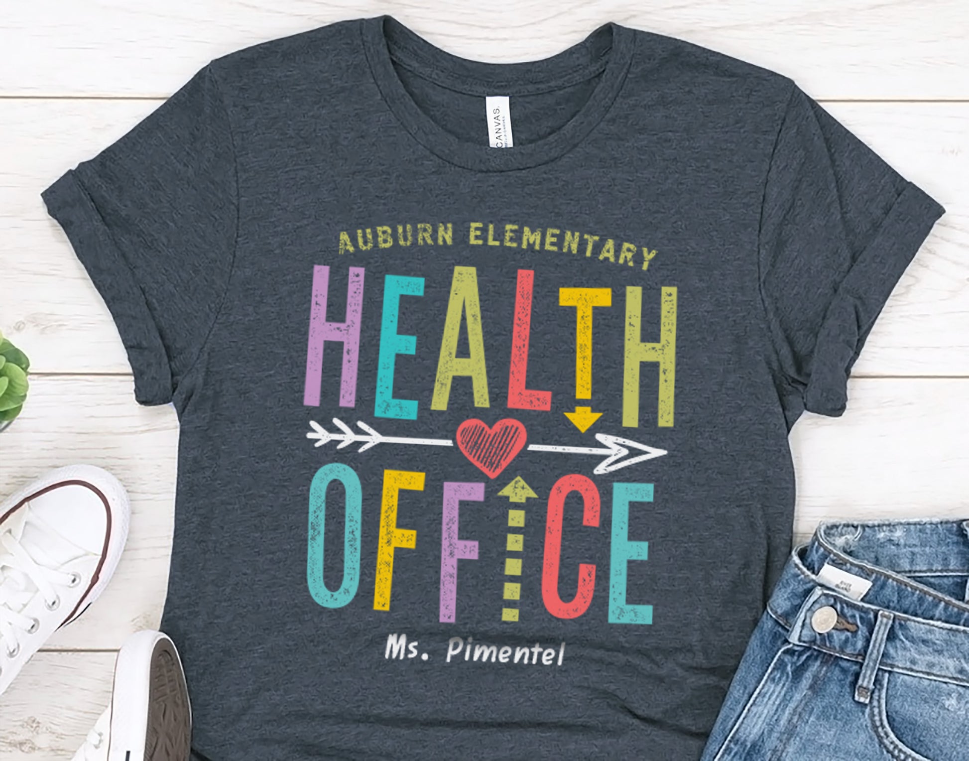 Health Office TShirt | Custom School Nurse Gift Shirt | Health Aide Tee