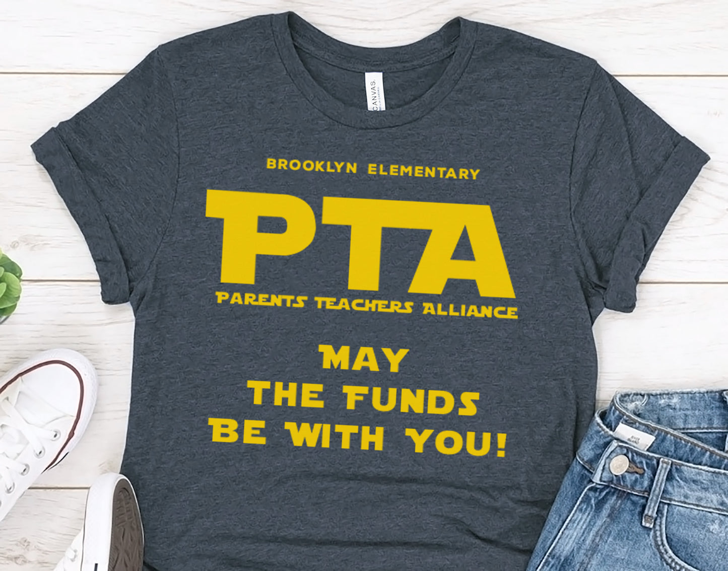 Custom PTA & PTO Team Shirts | School Volunteer Apparel | Custom Text