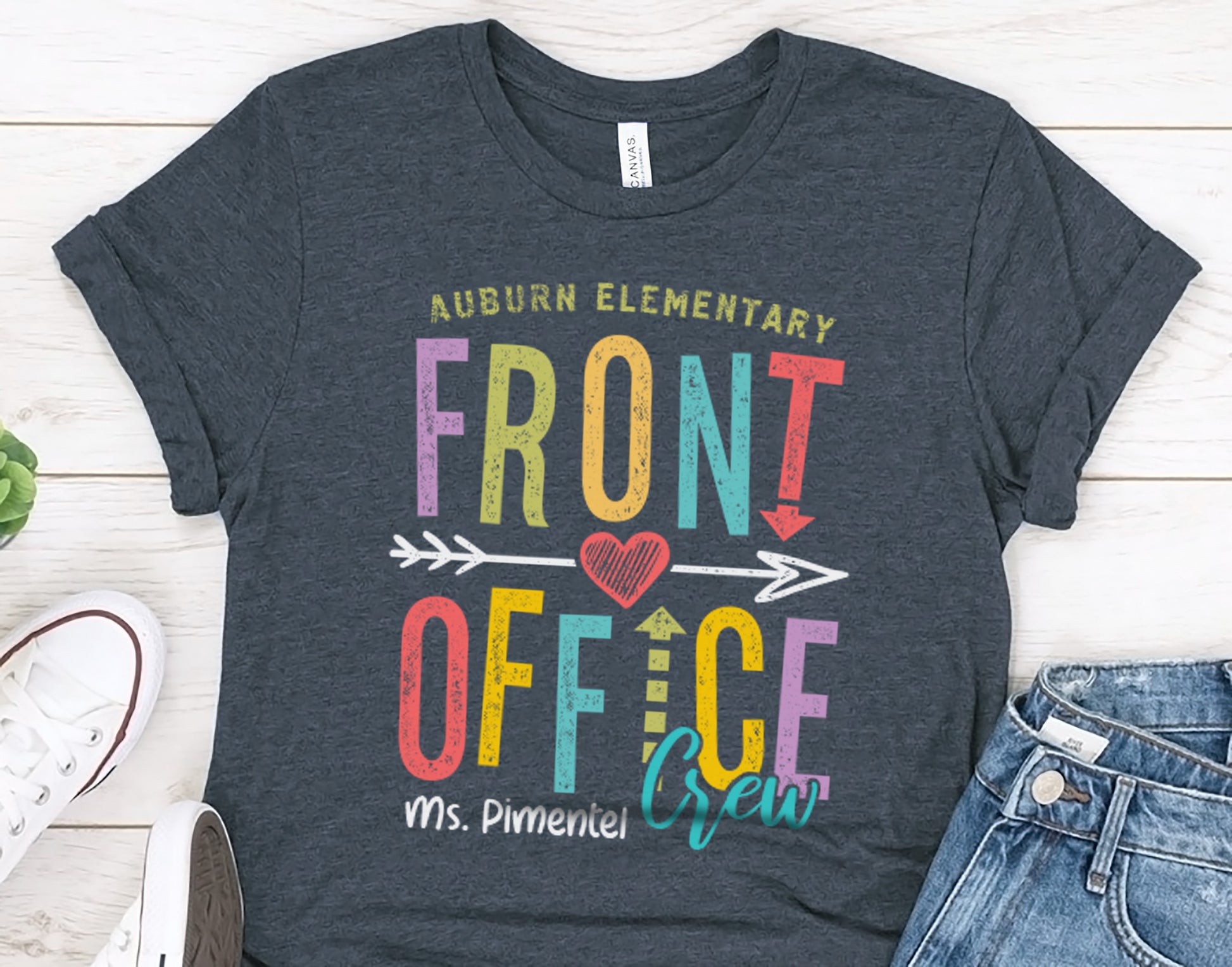 Front Office Crew Shirt | Custom School Secretary Tshirt | Admin Assistant | Principal Gift