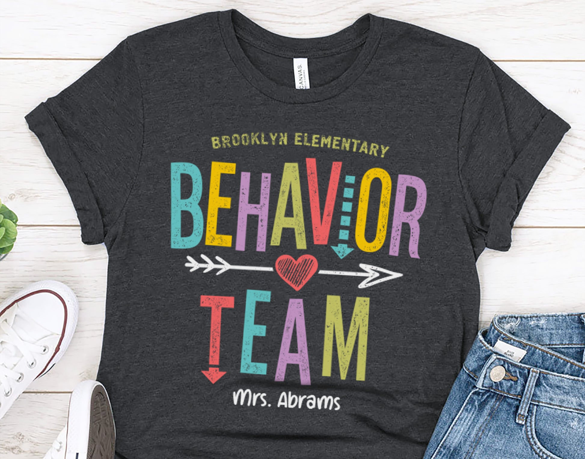 Personalized Behavior Team Shirt | Custom Special Education Tee
