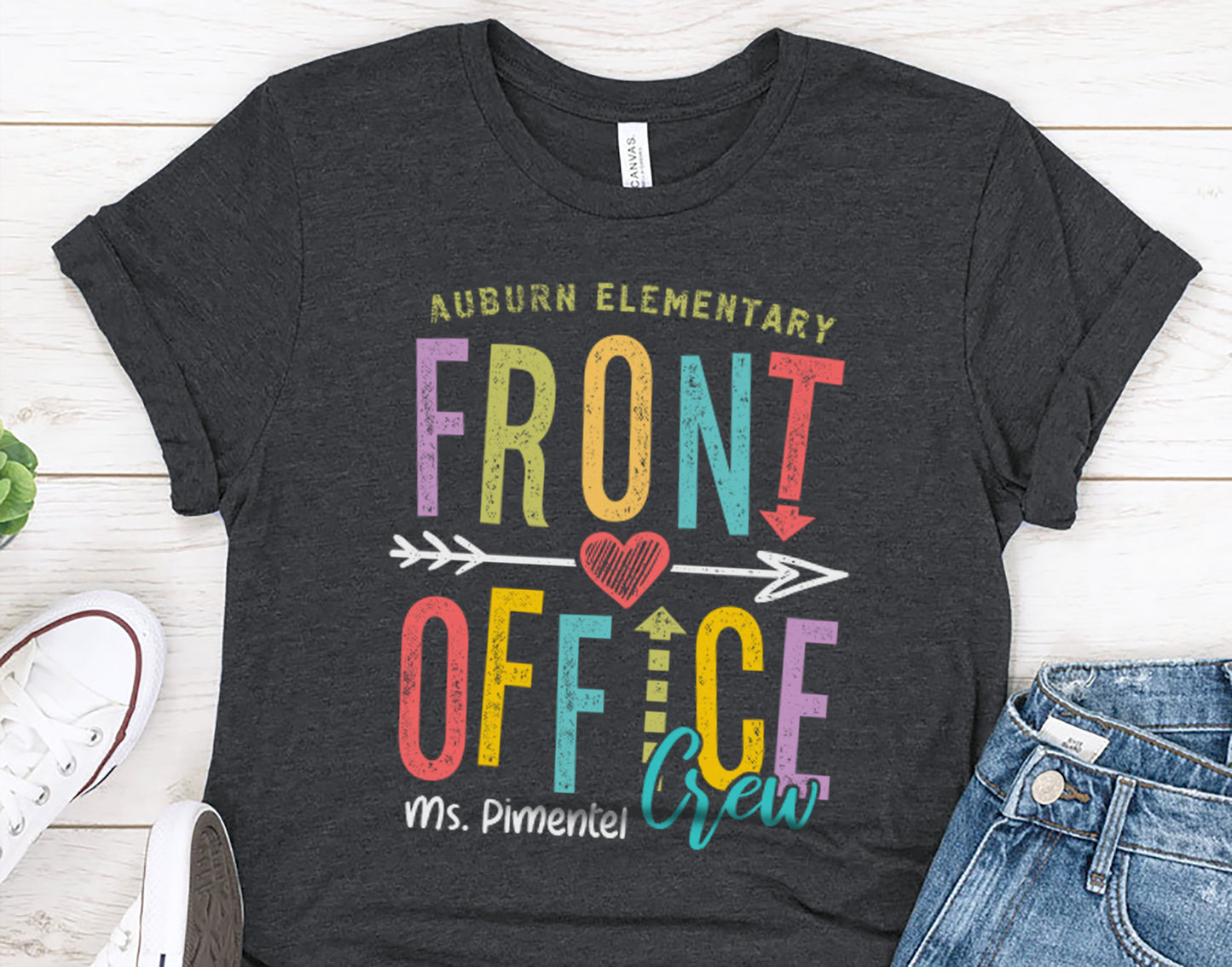 Front Office Crew Shirt | Custom School Secretary Tshirt | Admin Assistant | Principal Gift