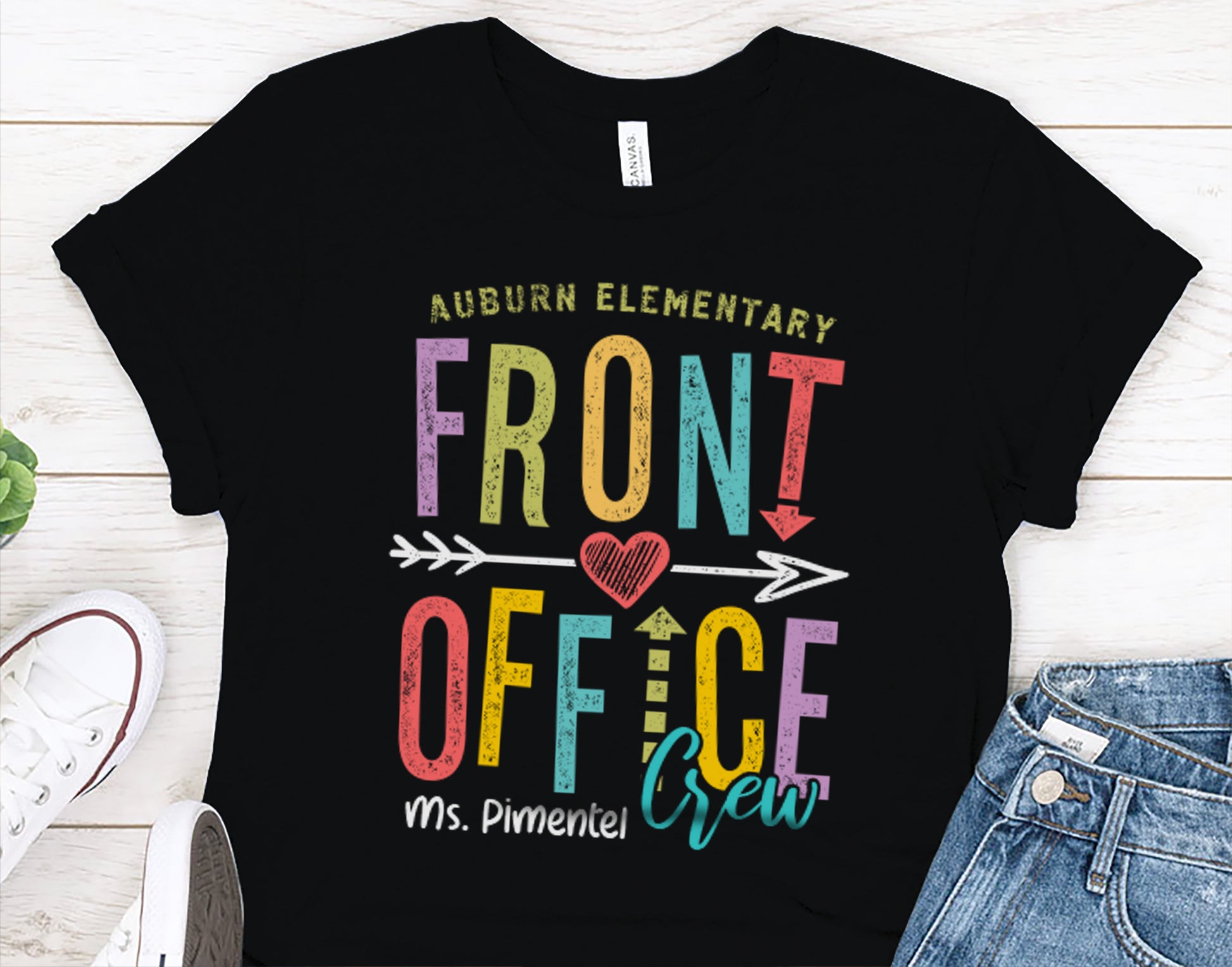 Front Office Crew Shirt | Custom School Secretary Tshirt | Admin Assistant | Principal Gift