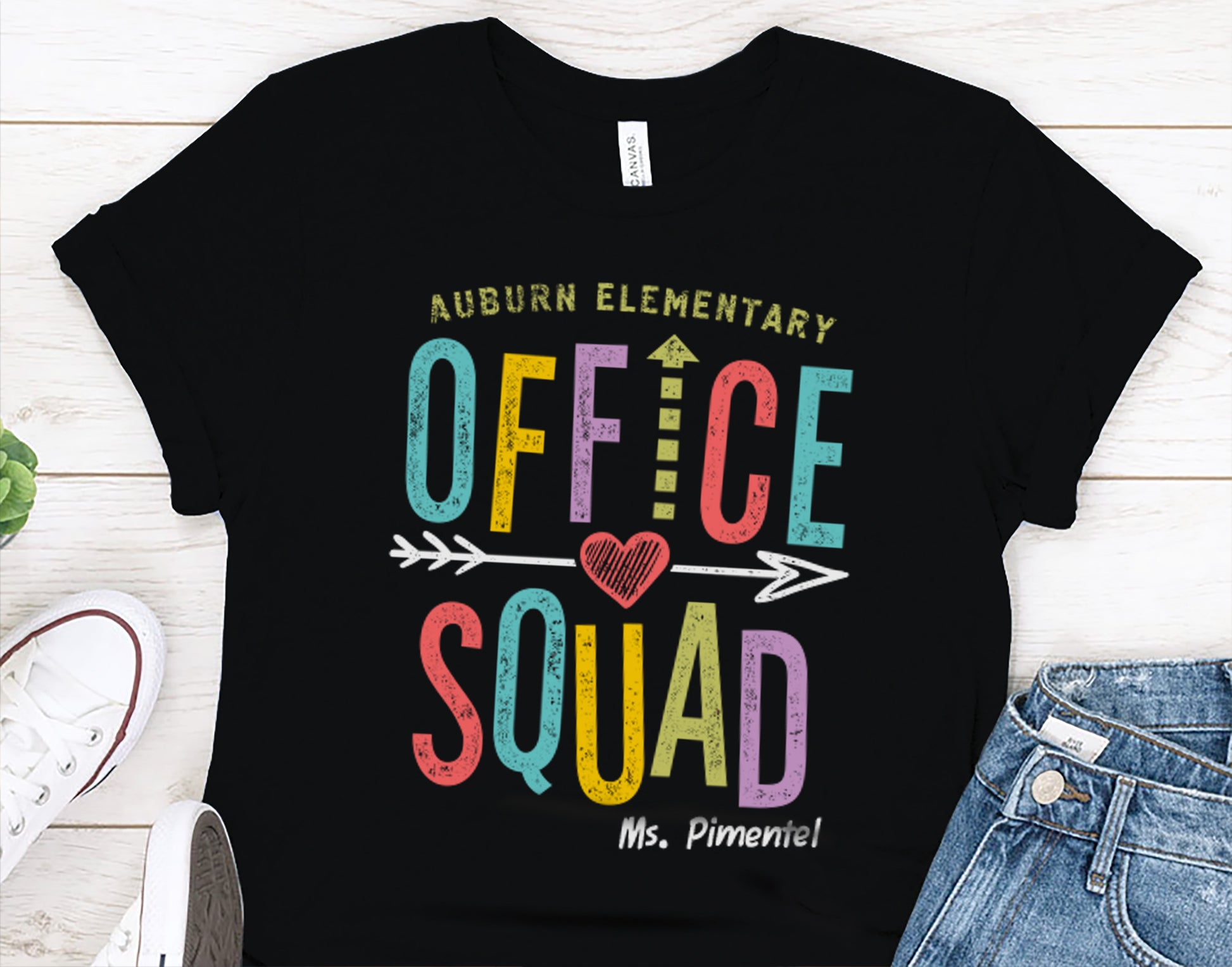 Office Squad TShirt | Personalized School Secretary Shirt | Admin Assistant