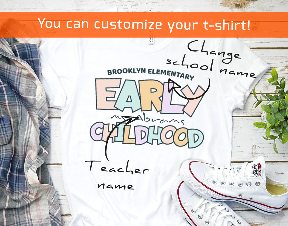 Early Childhood Teacher Team Shirt - Teacher Crew Shirts - Personalized any Grade Teacher Team - Teacher Squad Shirts