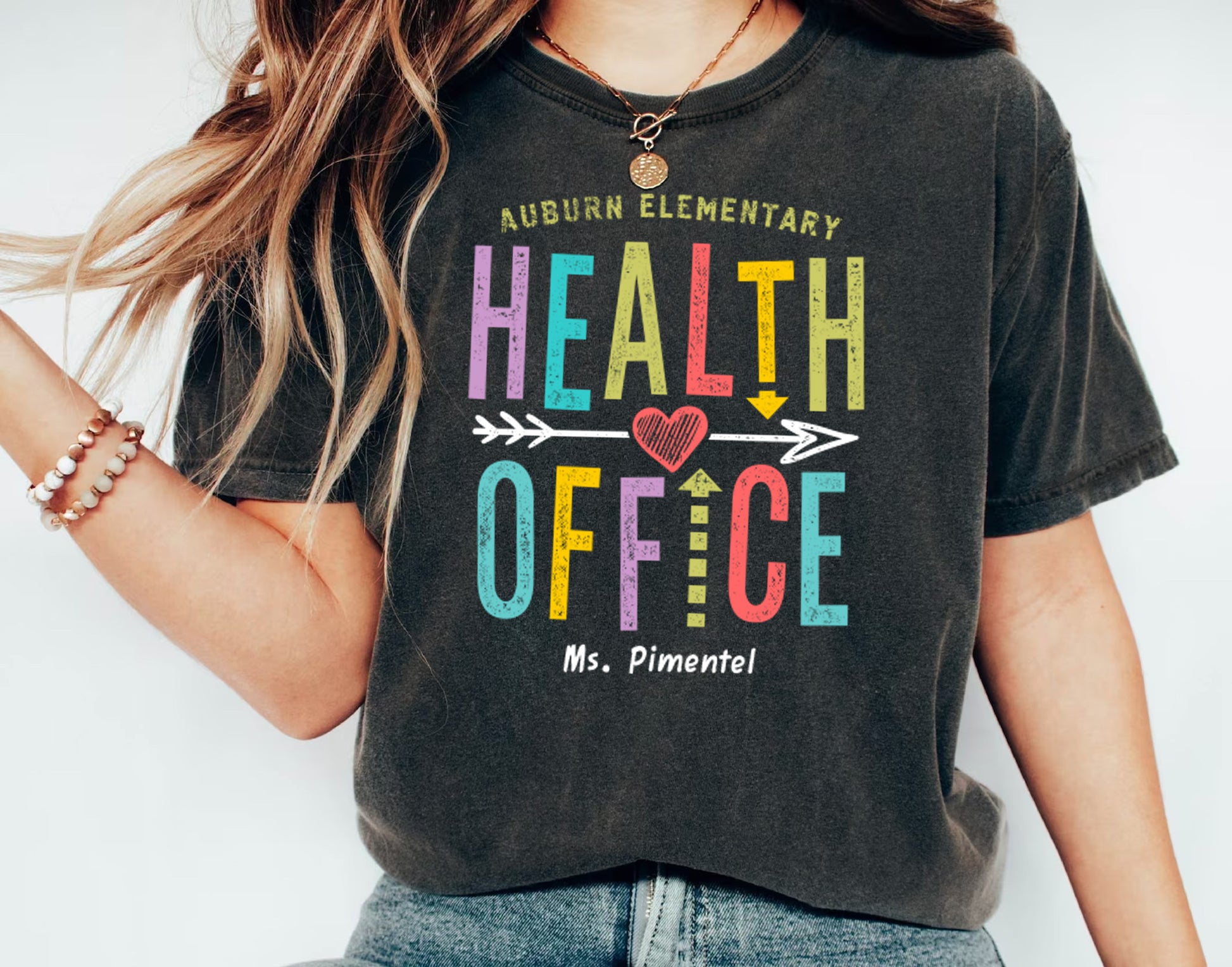 School Health Squad Shirt | Custom School Nurse Gift Tshirt | Personalized Staff Tee