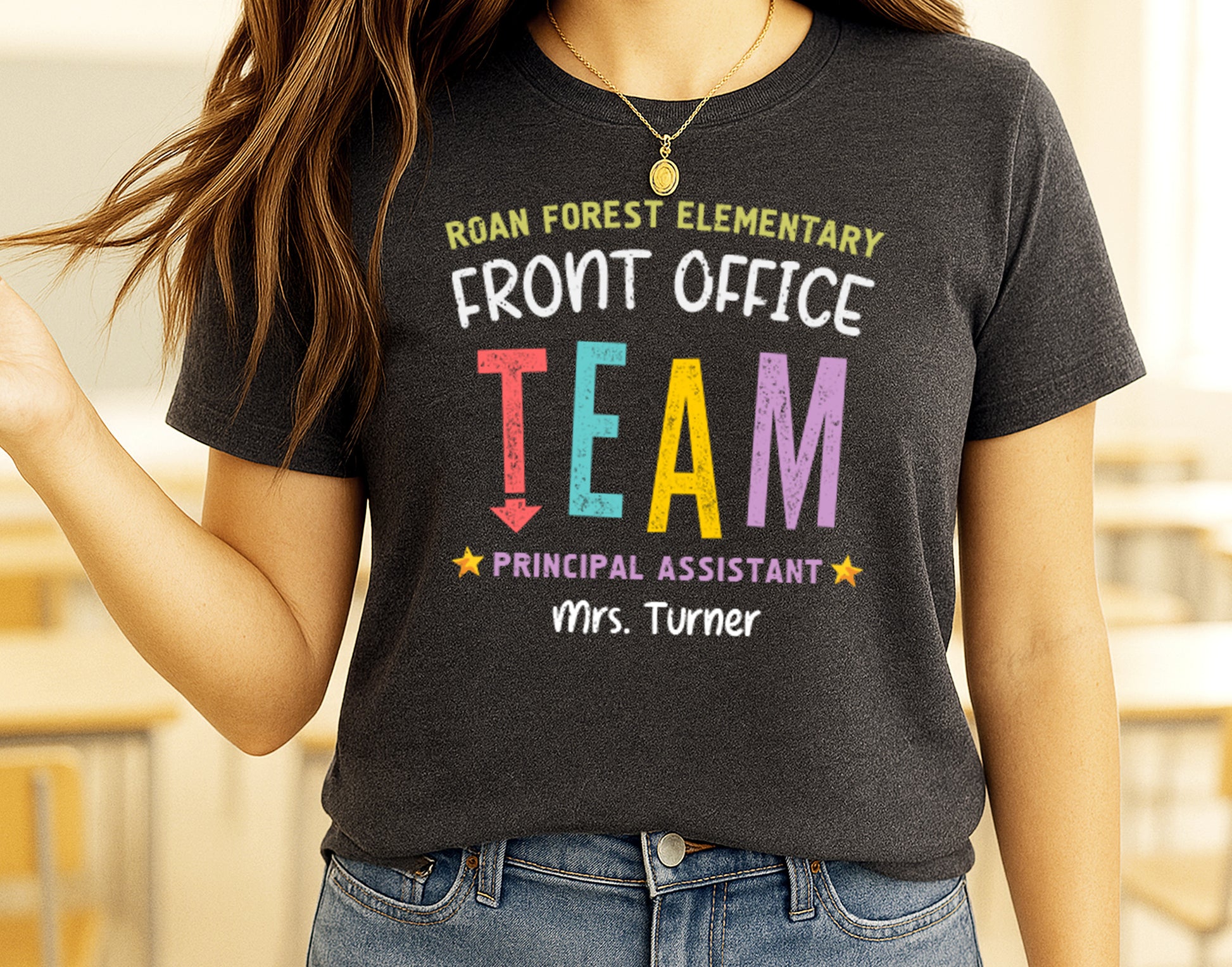 Front Office Team TShirt | Personalized School Secretary Shirt | Admin Assistant