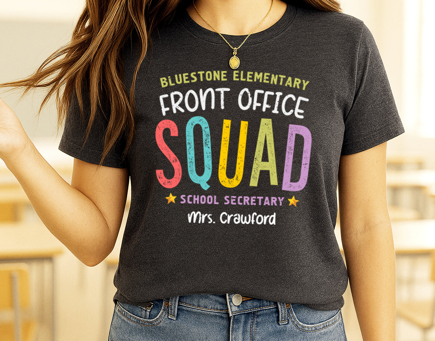 Front Office Squad TShirt | Personalized School Secretary Shirt | Admin Assistant