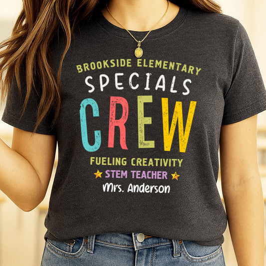 Specials Teacher Team Shirt | Custom Name Gift for Art | Music | PE Teacher