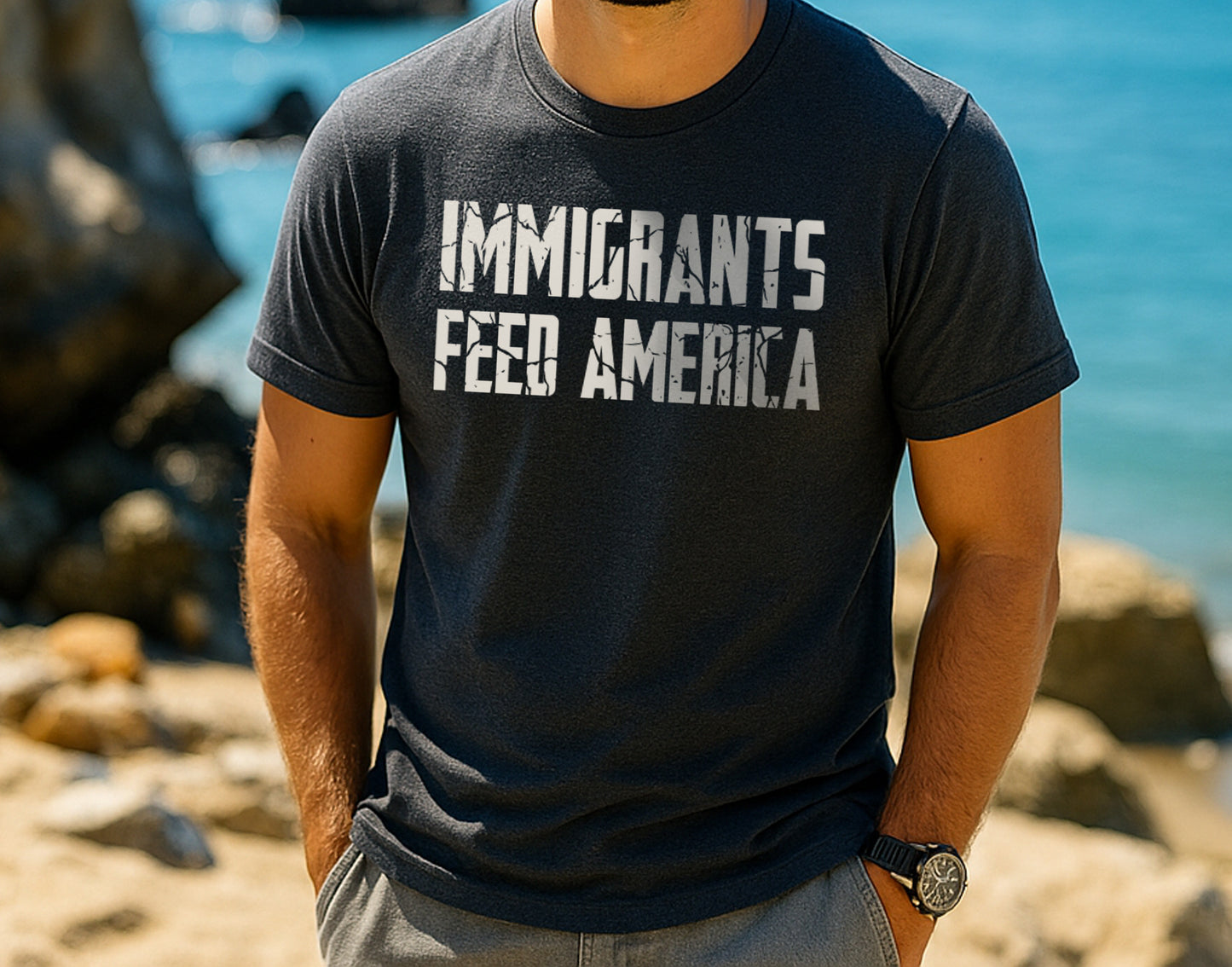 Immigrants Feed America Shirt | Pro Immigrant Tee