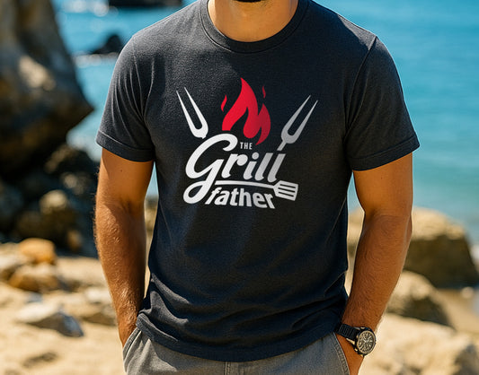 The Grillfather Shirt – Funny BBQ Gift for Dad & Men