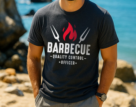 BBQ Quality Control Shirt – Funny Grill Dad Gift Tee