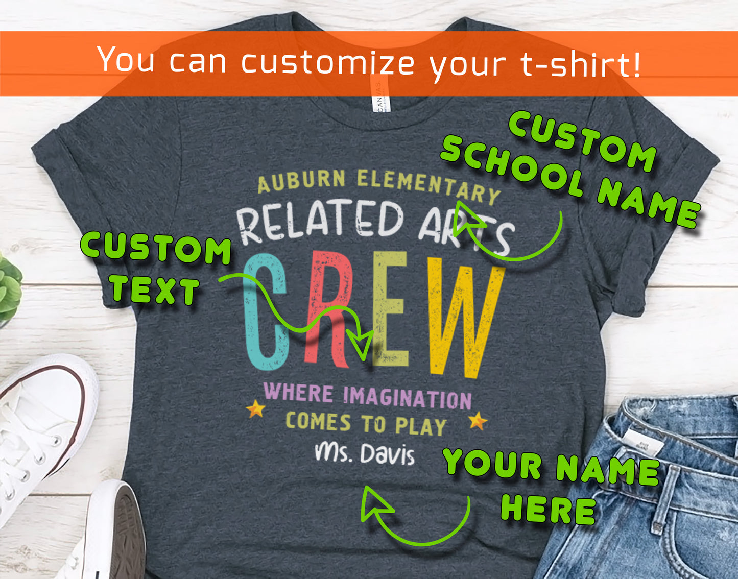 Related Arts Crew Shirt | Custom Specials Teacher T-Shirt