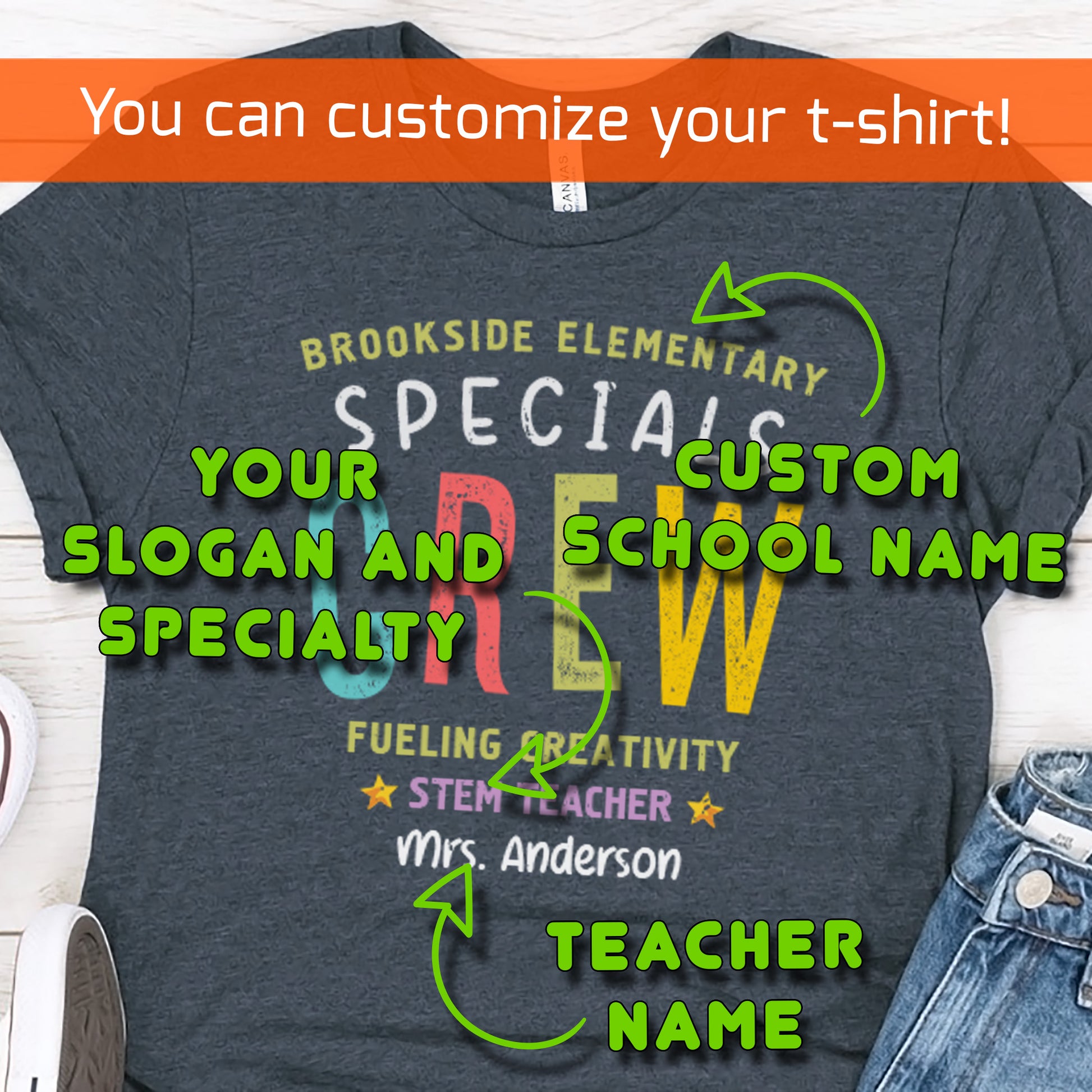 Specials Teacher Team Shirt | Custom Name Gift for Art | Music | PE Teacher