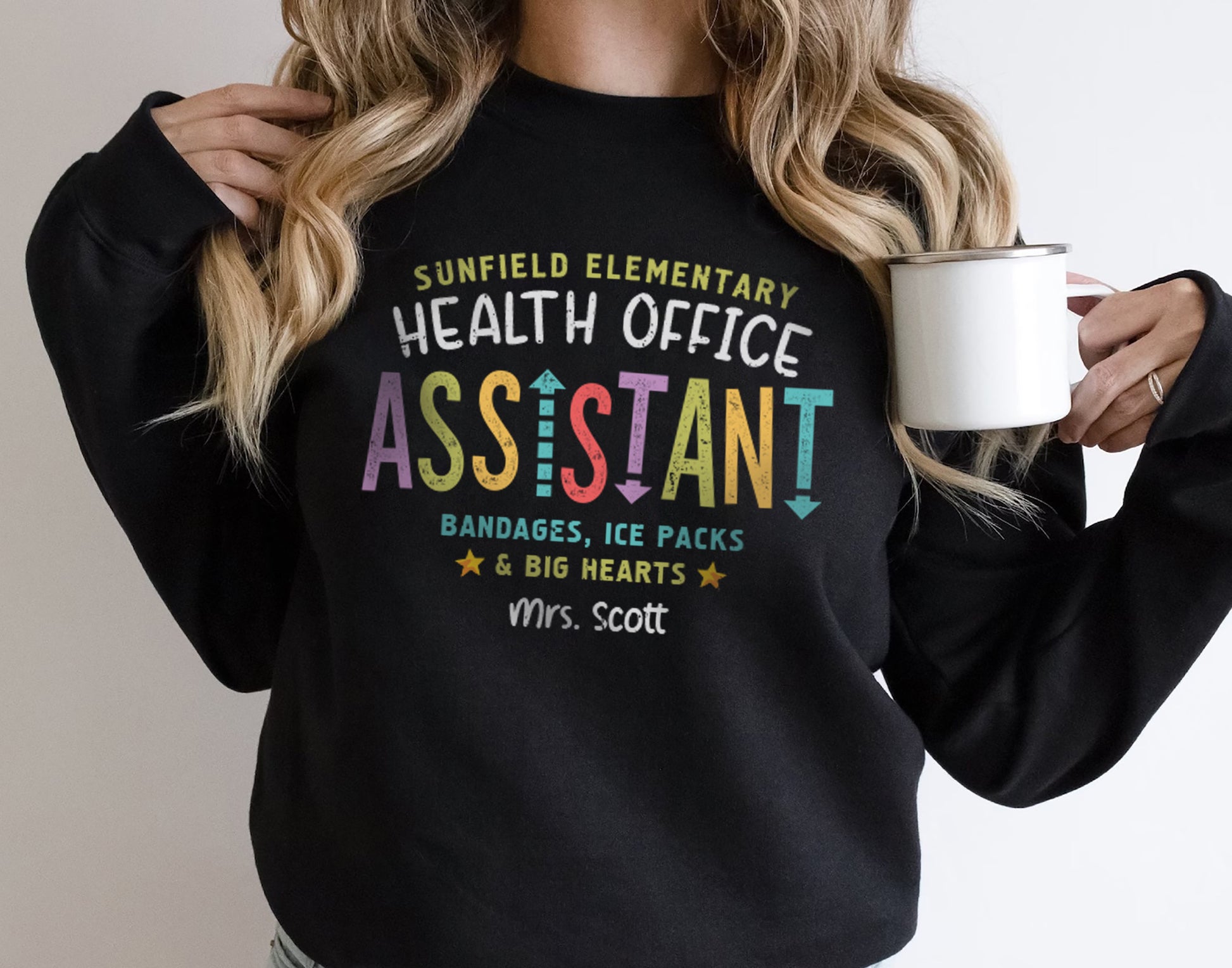 Health Office Assistant TShirt | Custom School Nurse Gift Shirt | Health Aide Tee