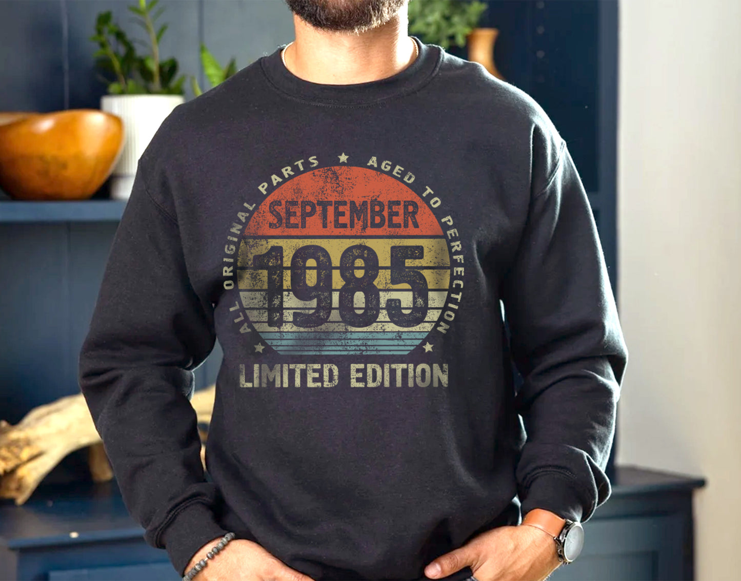 September 1985 birthday Gift t-shirt for Men or Women, Aged to Perfection