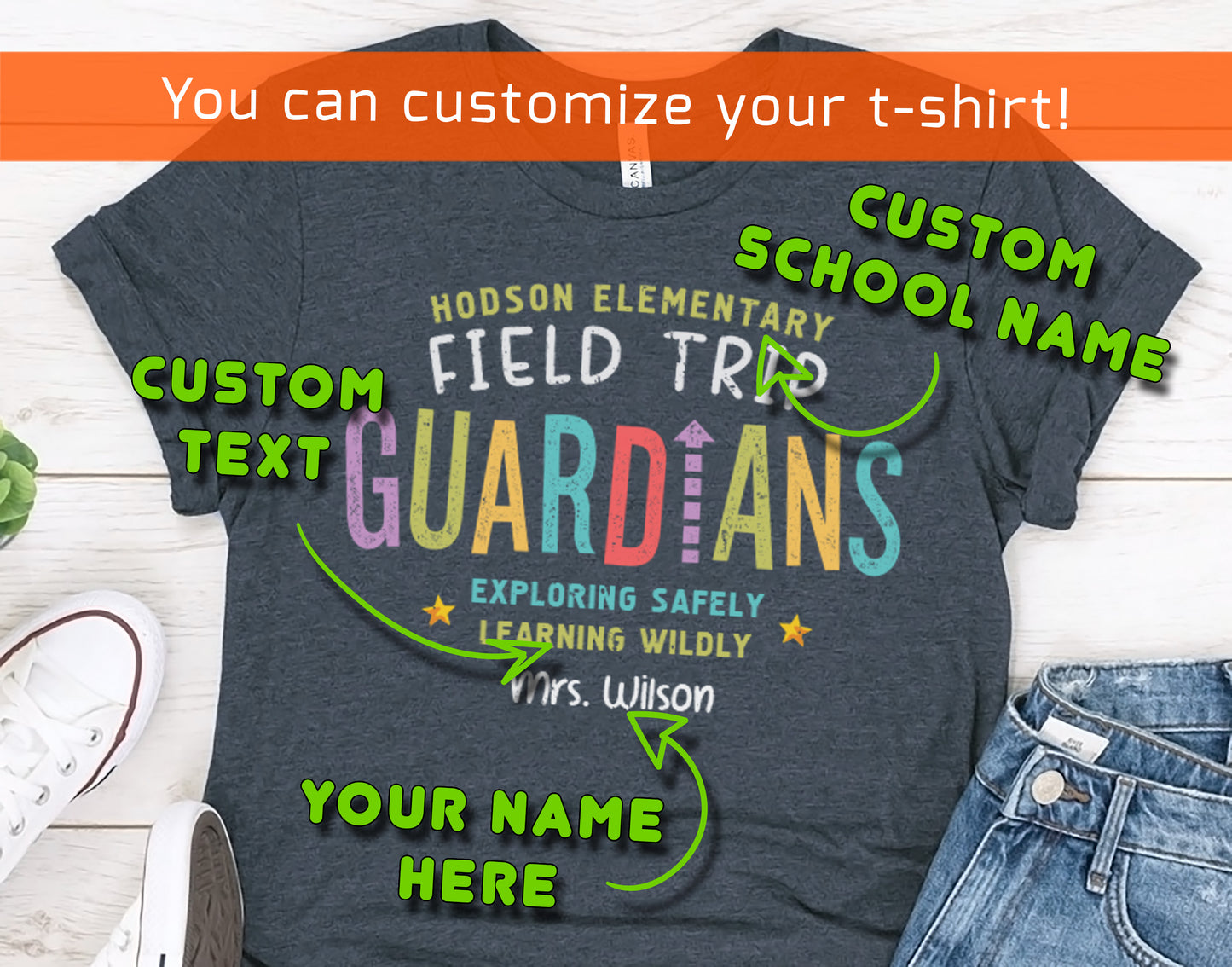 Field Trip Guardians Shirt | Custom Teacher Tee for School Trip