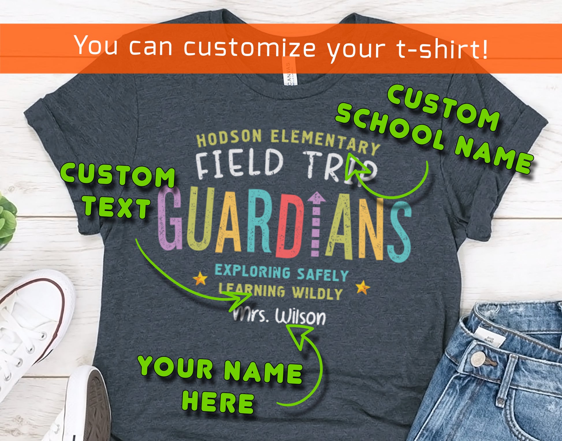 Field Trip Guardians Shirt | Custom Teacher Tee for School Trip