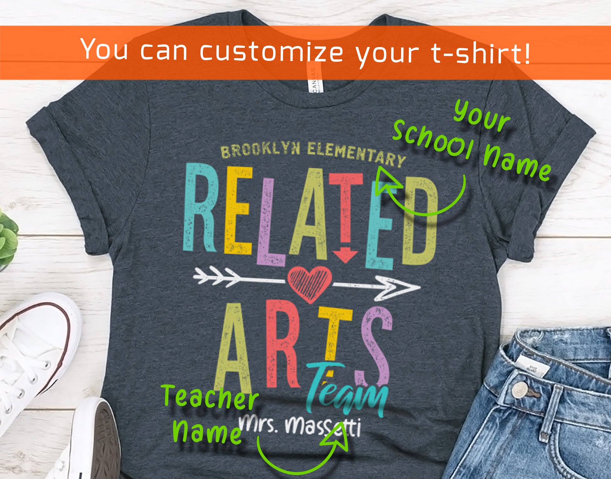 Personalized Related Arts Team Shirt | Custom Specials Teacher Tee