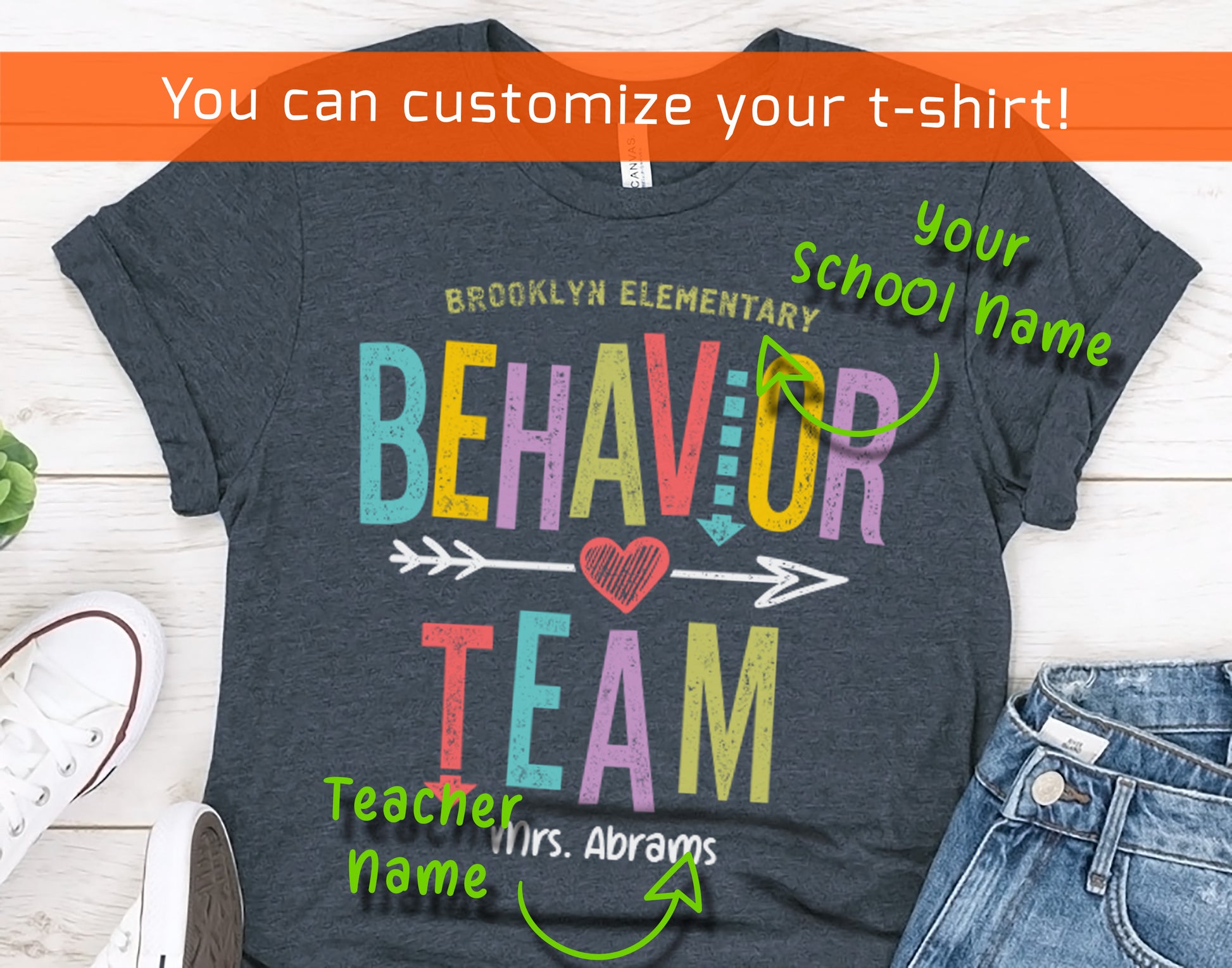 Personalized Behavior Team Shirt | Custom Special Education Tee
