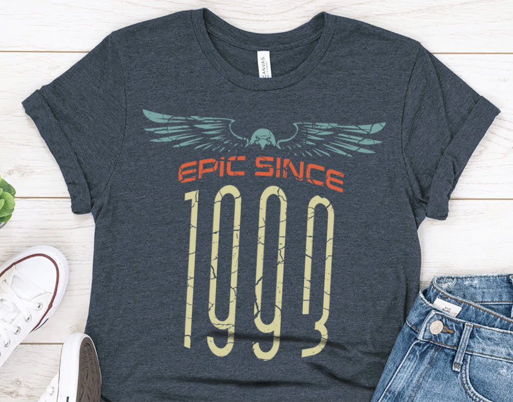 Epic Since 1993 Birthday shirt for men, Gift Shirt For husband, B-Day Tee for brother