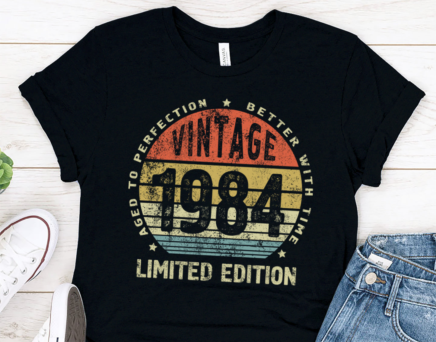 40th birthday gifts, Vintage 1984 Shirt, Aged to Perfection Better with Time