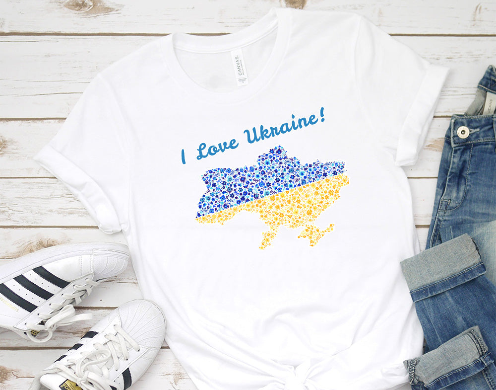 I Love Ukraine t-shirt for men or women - 37 Design Unit