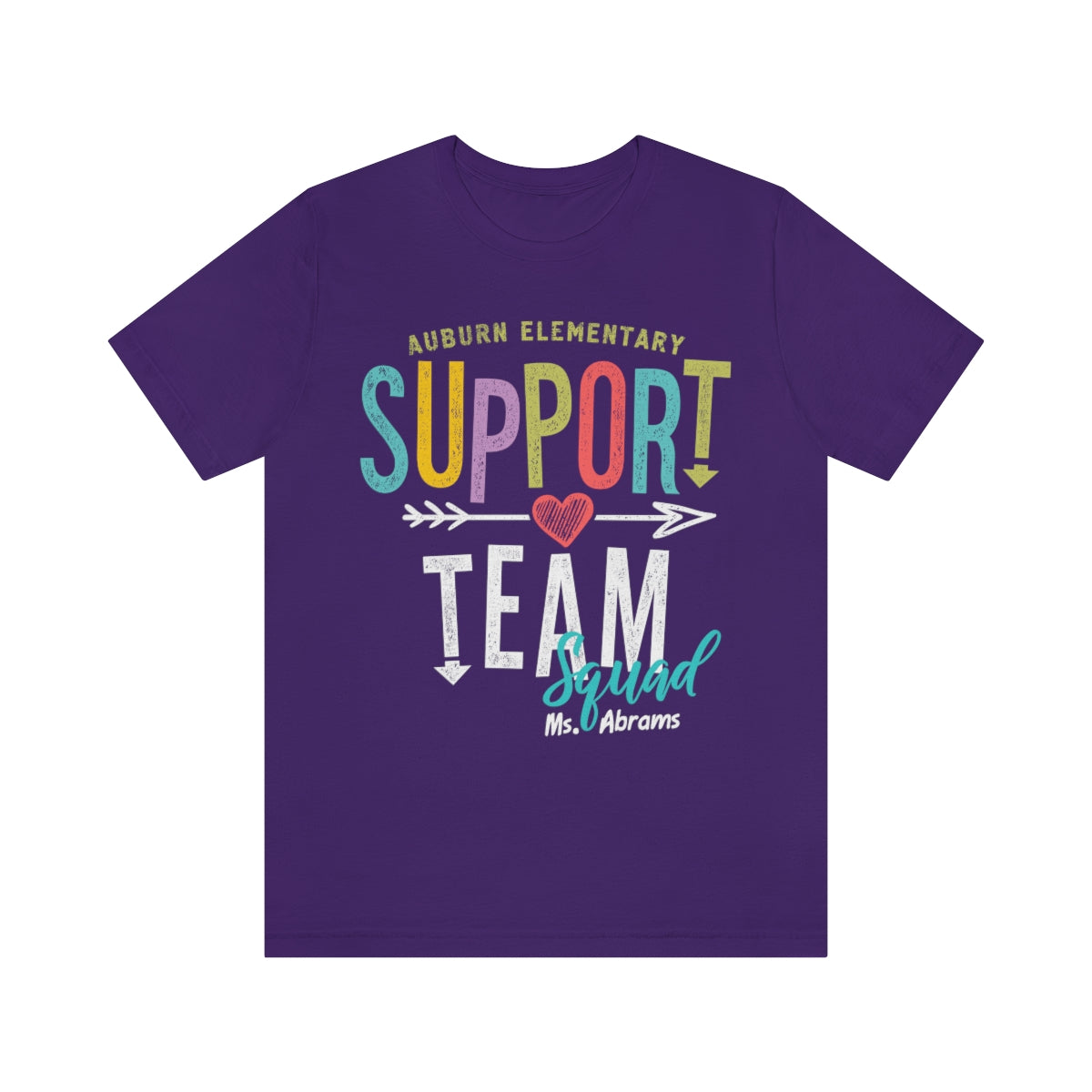 Support Team Squad T-Shirt - Personalized Teacher Squad Shirts - Back to School T-Shirts - 37 Design Unit