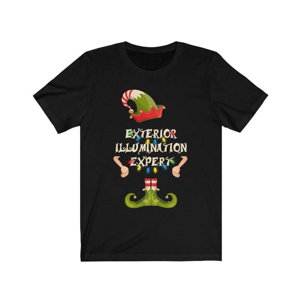 Christmas shirt for woman or man - Exterior illumination expert - family matching funny Christmas costume t-shirt - 37 Design Unit