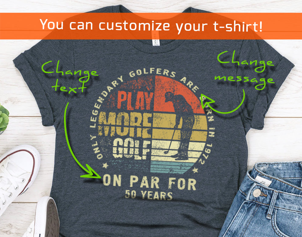 Play More Golf t-shirt is the perfect gift for any golf enthusiast, be it a man or woman - 37 Design Unit