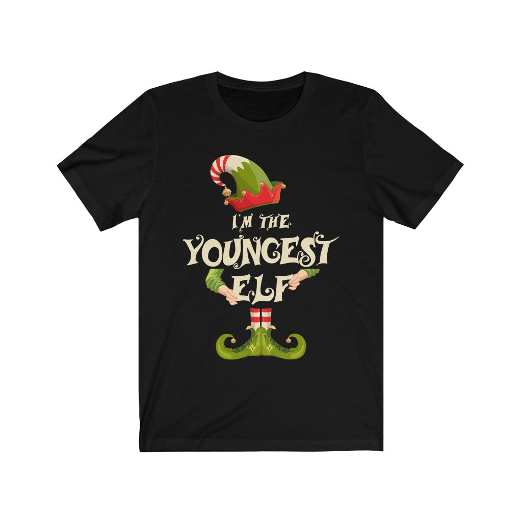 Christmas shirt for woman or man - I'm the youngest elf - family matching funny Christmas costume t-shirt - 37 Design Unit