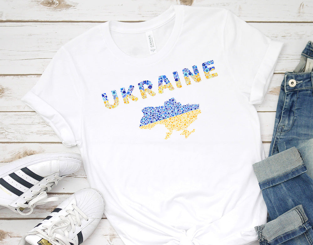 Peace for Ukraine t-shirt for men or women - 37 Design Unit