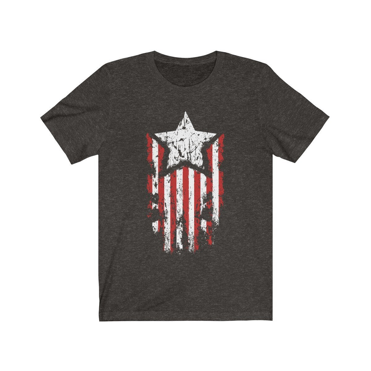 Patriotic Birthday Gift T-Shirt for Men or Husband, American Flag with Star - 37 Design Unit