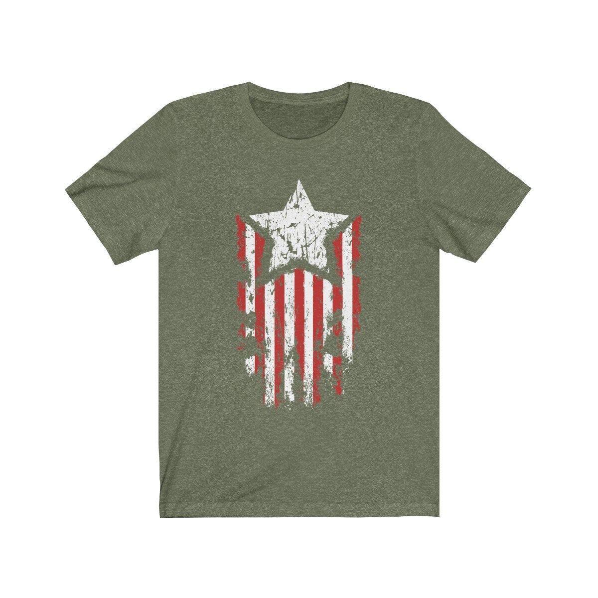 Patriotic Birthday Gift T-Shirt for Men or Husband, American Flag with Star - 37 Design Unit