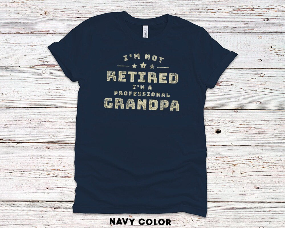 I am Not Retired I am A Professional Grandpa Gift T-Shirt for Dad or Husband