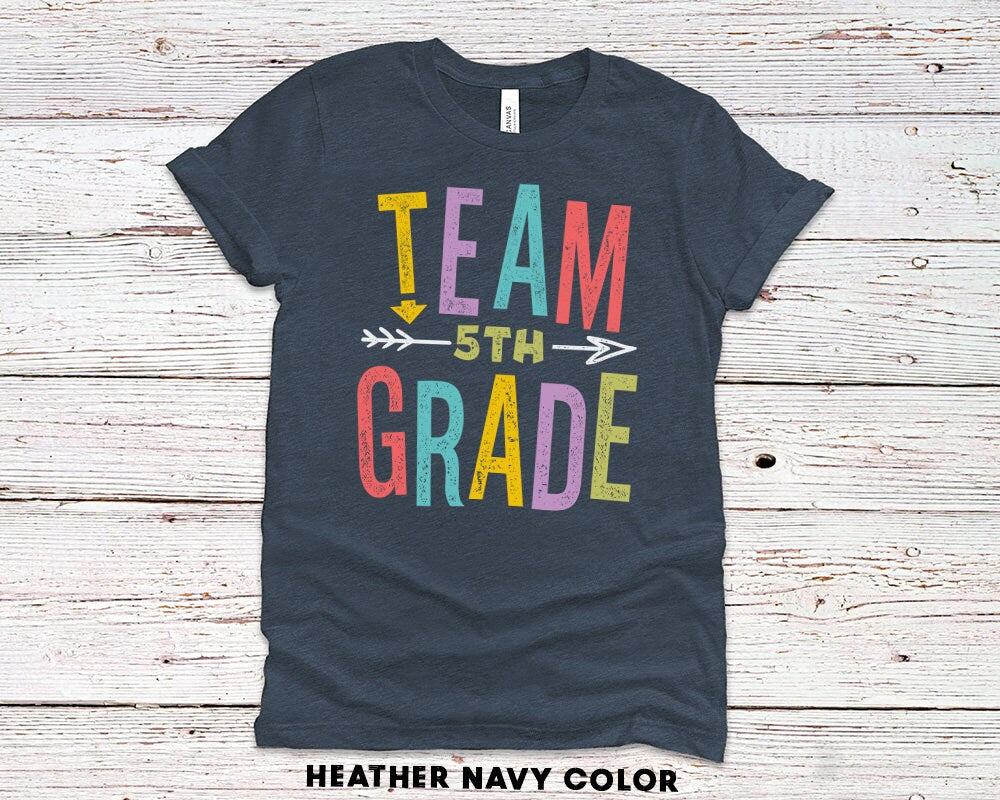 Personalized Team 5th Grade Shirt - Teacher Crew Shirts
